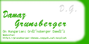 damaz grunsberger business card